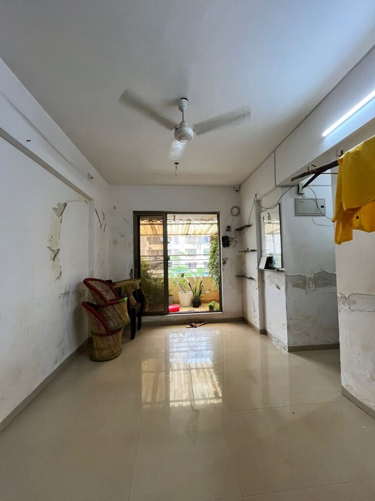 Available for Sale and Rent 1BHK with 2000 sqft Terrace Location: Anand Nagar, Ghodbunder Road, Thane West