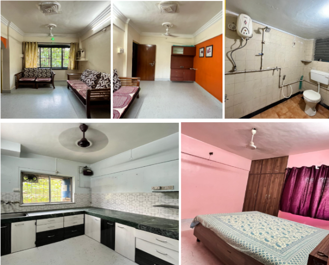 Residential Property #R0050: 1 BHK Semi-Furnished Flat for Rent!